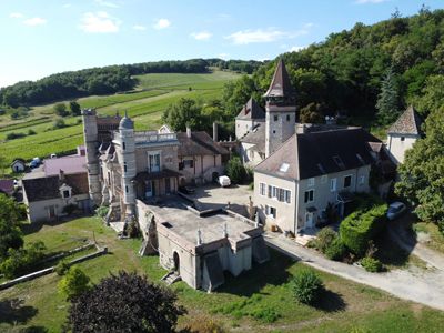 Chateau avec 4 gîtes haut de gamme à vendre à Givry en Saône-et-Loire