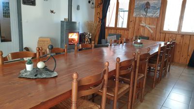 salle à manger du Gîte d’étape et de séjour à vendre à Valdeblore Alpes-Maritimes 