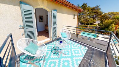 balcon des Chambres d’hôtes à vendre à St Aygulf dans le Var