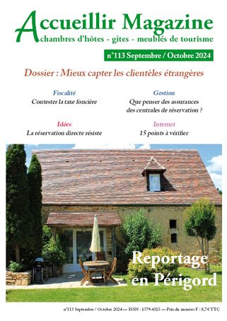 Accueillir Magazine n°113 septembre / octobre