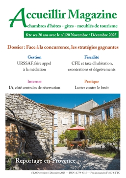 Accueillir Magazine n°120 novembre / décembre 2025