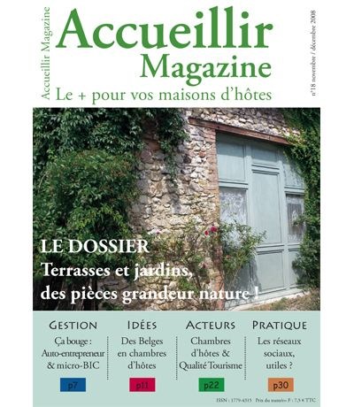 Le numéro 18 novembre / décembre 2008 d'Accueillir Magazine